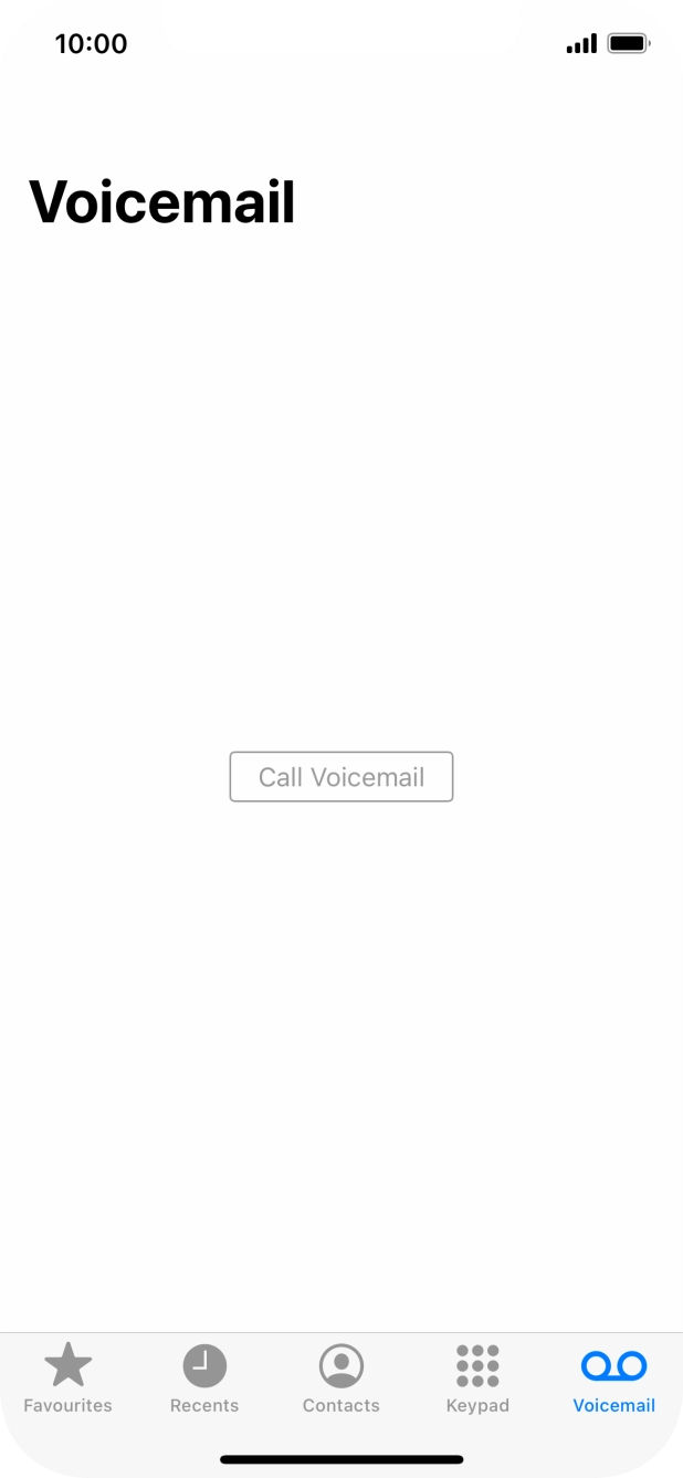 Press Call Voicemail and follow the instructions from your MessageBank®.