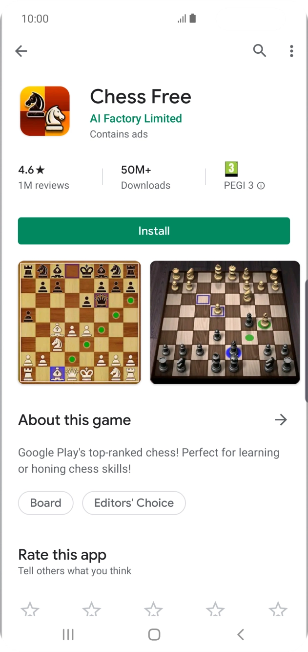 Press Install and follow the instructions on the screen to install the app.