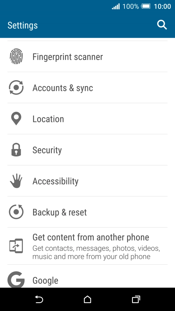 Press Accounts & sync.