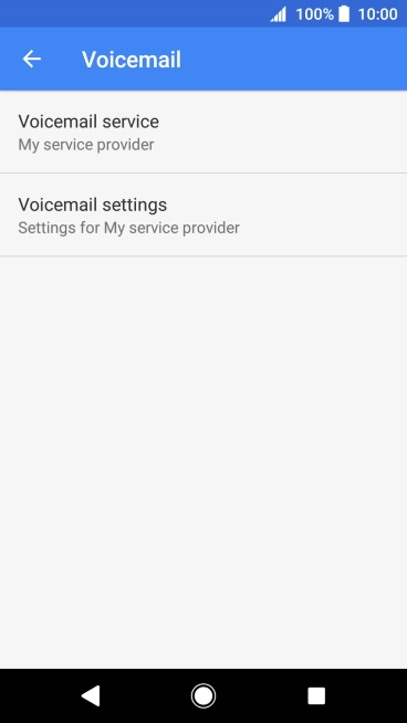 Press Voicemail settings.