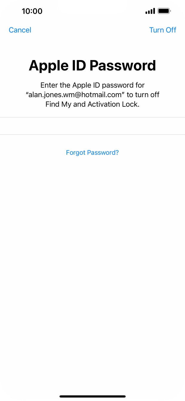 Press Turn Off. Press Turn Off.