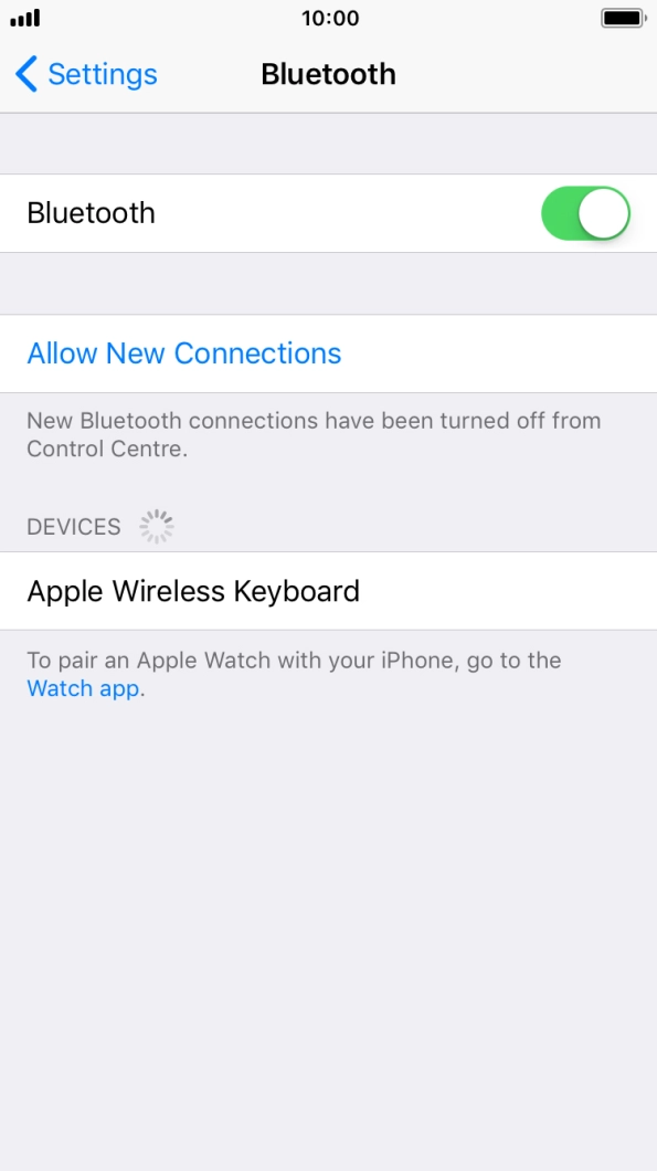 Press the required Bluetooth device and follow the instructions on the screen to pair the device with your phone.