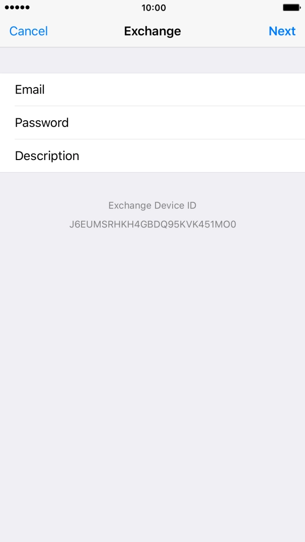 Press Description and key in the required name.