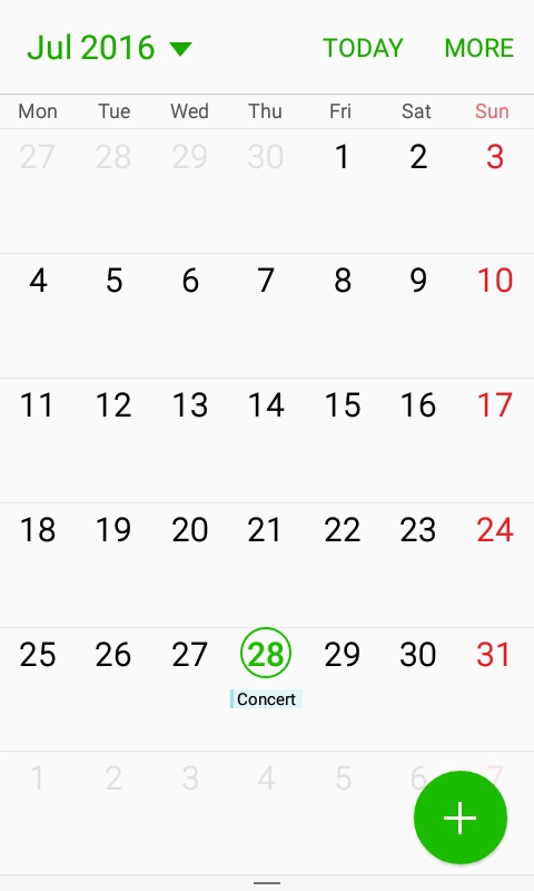 Press the Home key to return to the home screen.