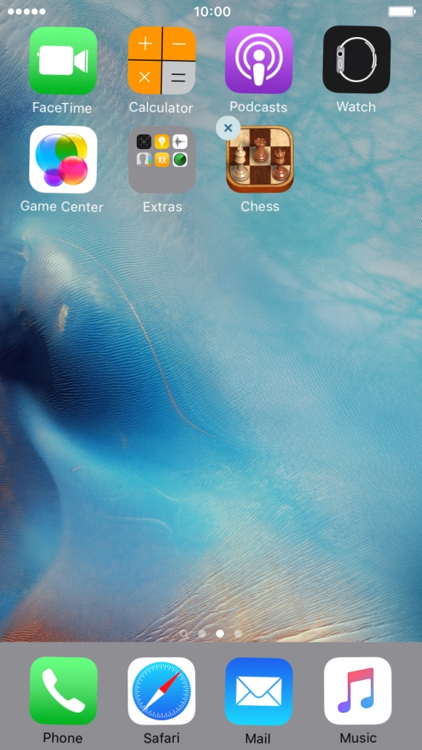 Press the delete icon.