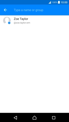 Press the search field.