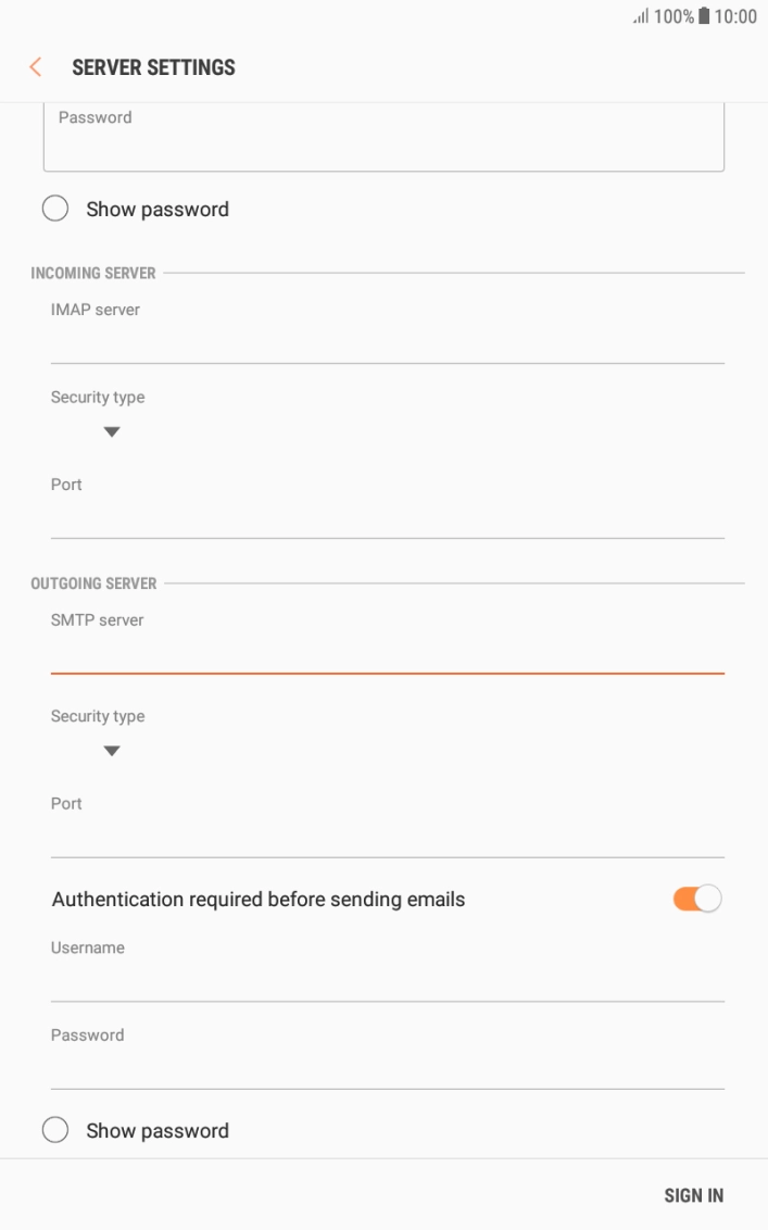 Press the drop down list below 
