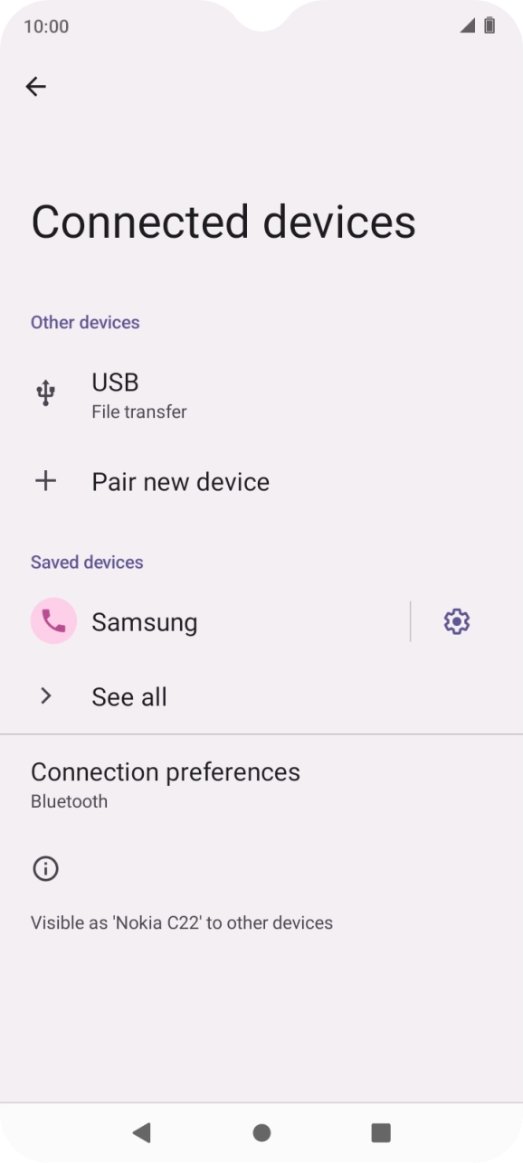 Press the Home key to return to the home screen.