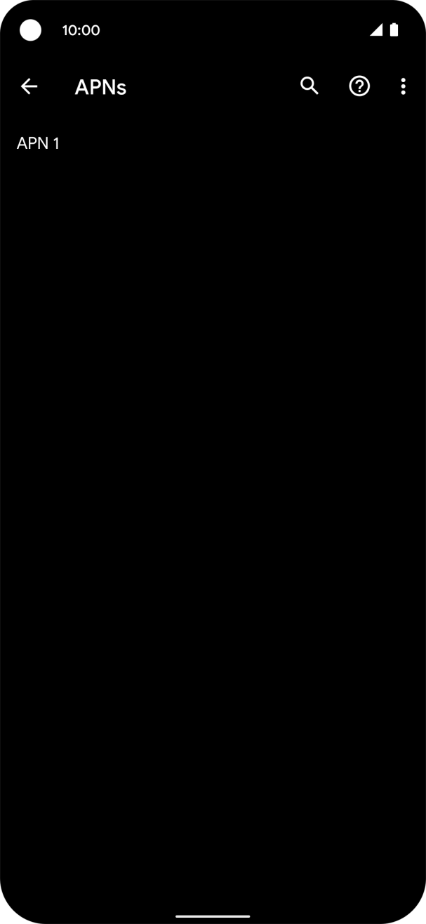 Press the menu icon. Press the menu icon.