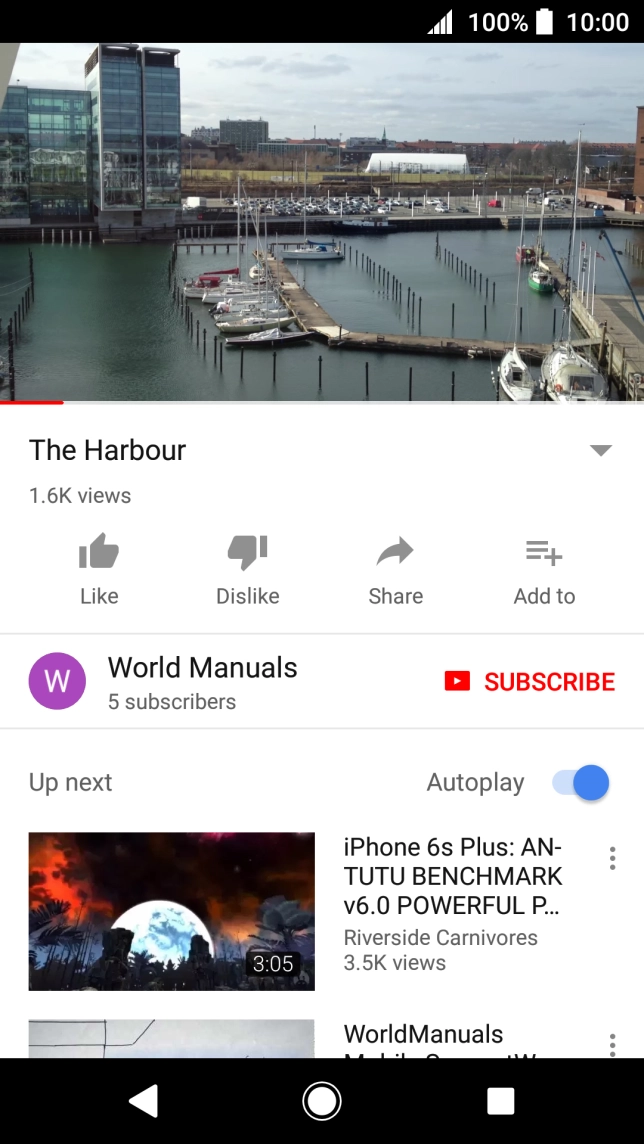 Press the Home key to return to the home screen.