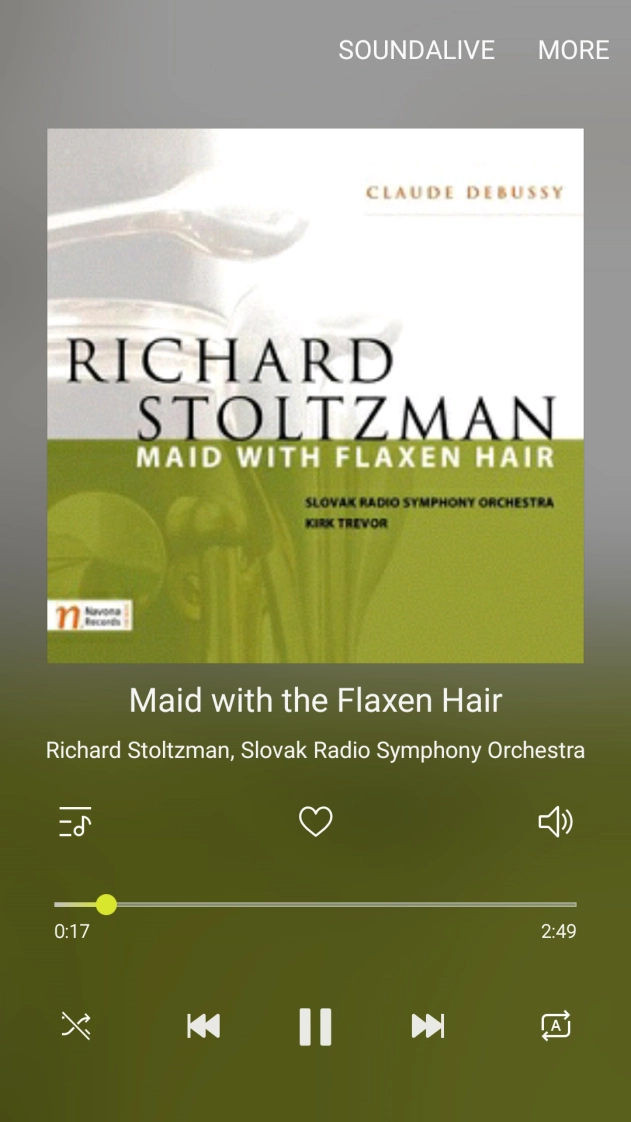 Press arrow right to go to the next audio file.