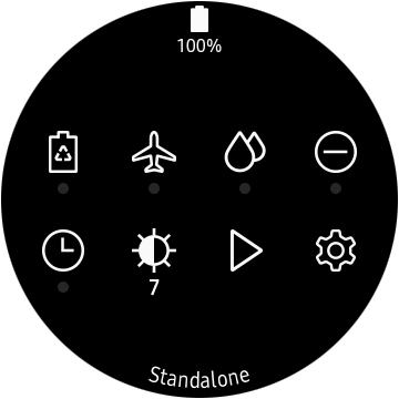 Press the low power mode icon.