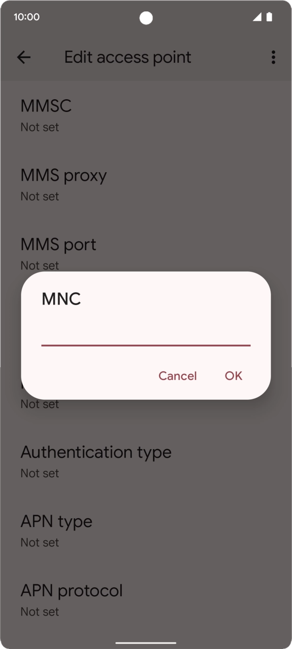 Key in 01 and press OK. Key in 01 and press OK.