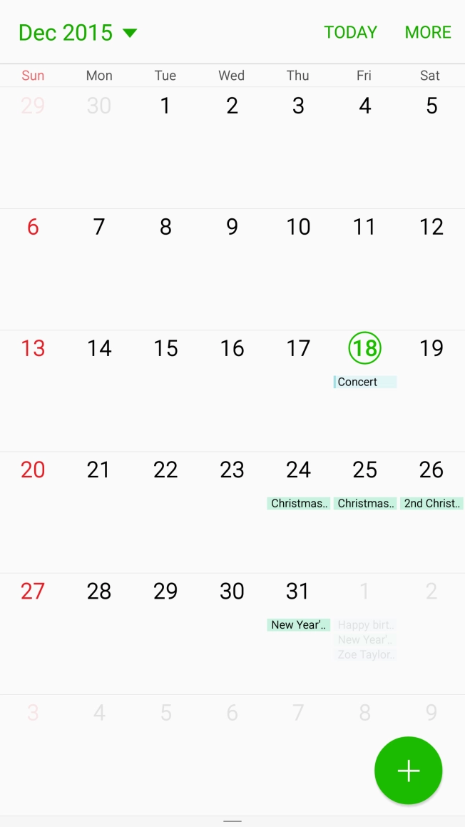 Press the Home key to return to the home screen.