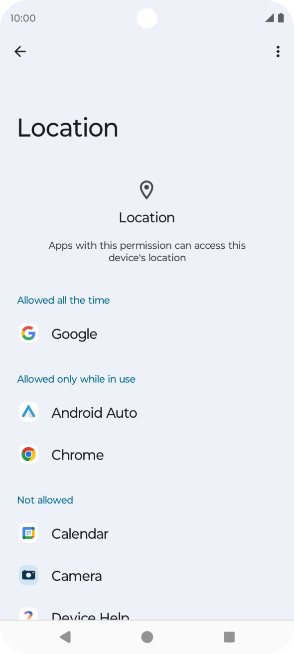 Press the required app. Press the required app.