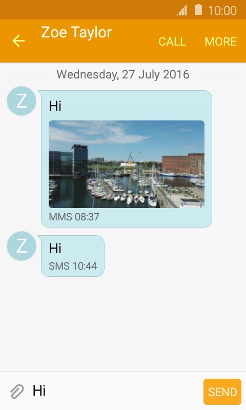 Key in the required reply and press SEND.