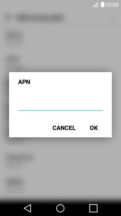 Key in telstra.wap and press OK.