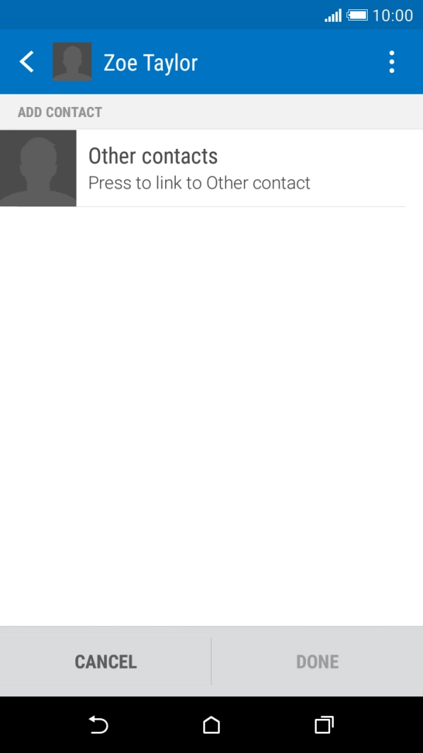 Press Other contacts.