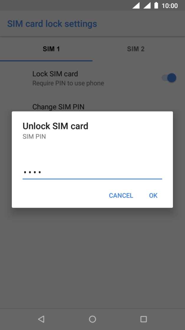 Key in your PIN and press OK. Key in your PIN and press OK.