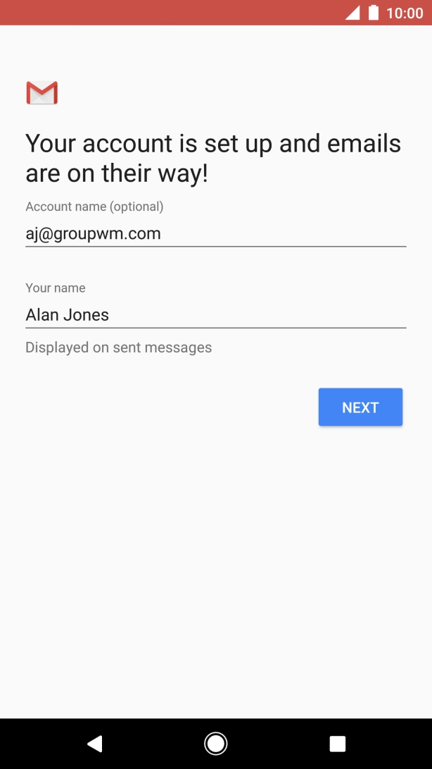 Press the field below 