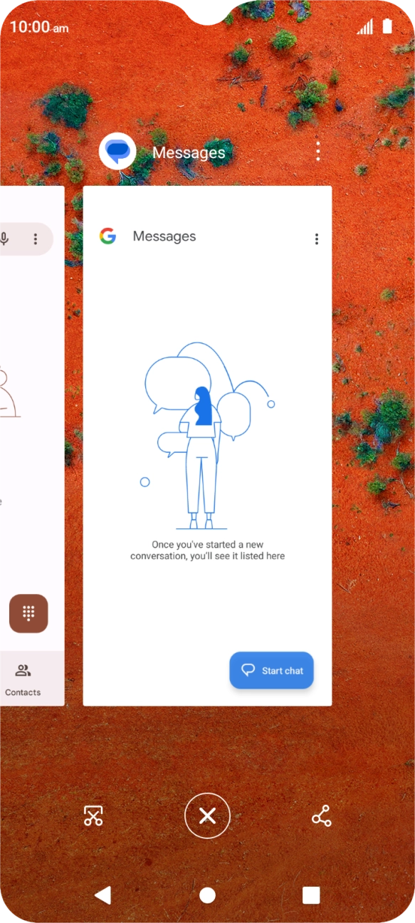 To end one running application, slide your finger upwards on the required application. To end one running application, slide your finger upwards on the required application.
