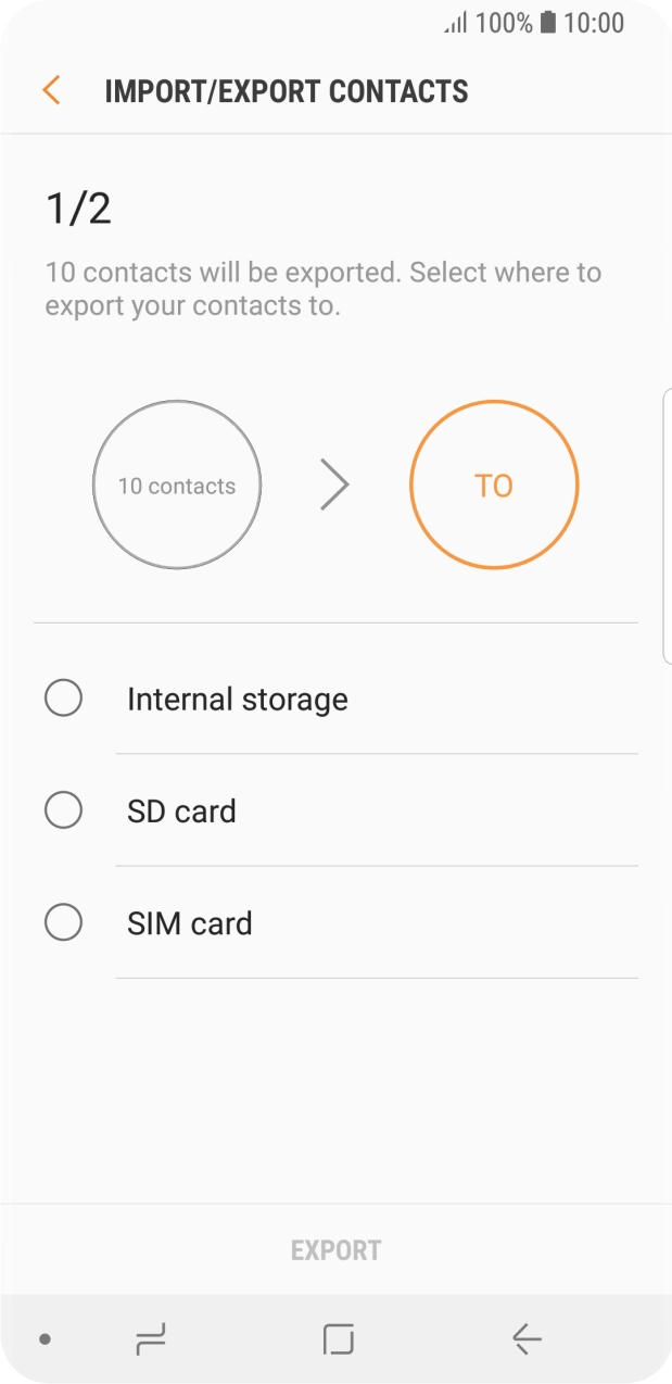 Press SIM card. Press SIM card.