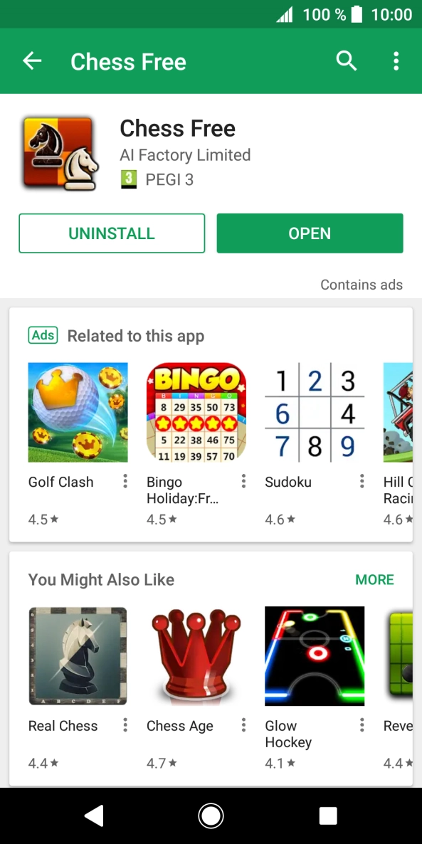 Press the Home key to return to the home screen.