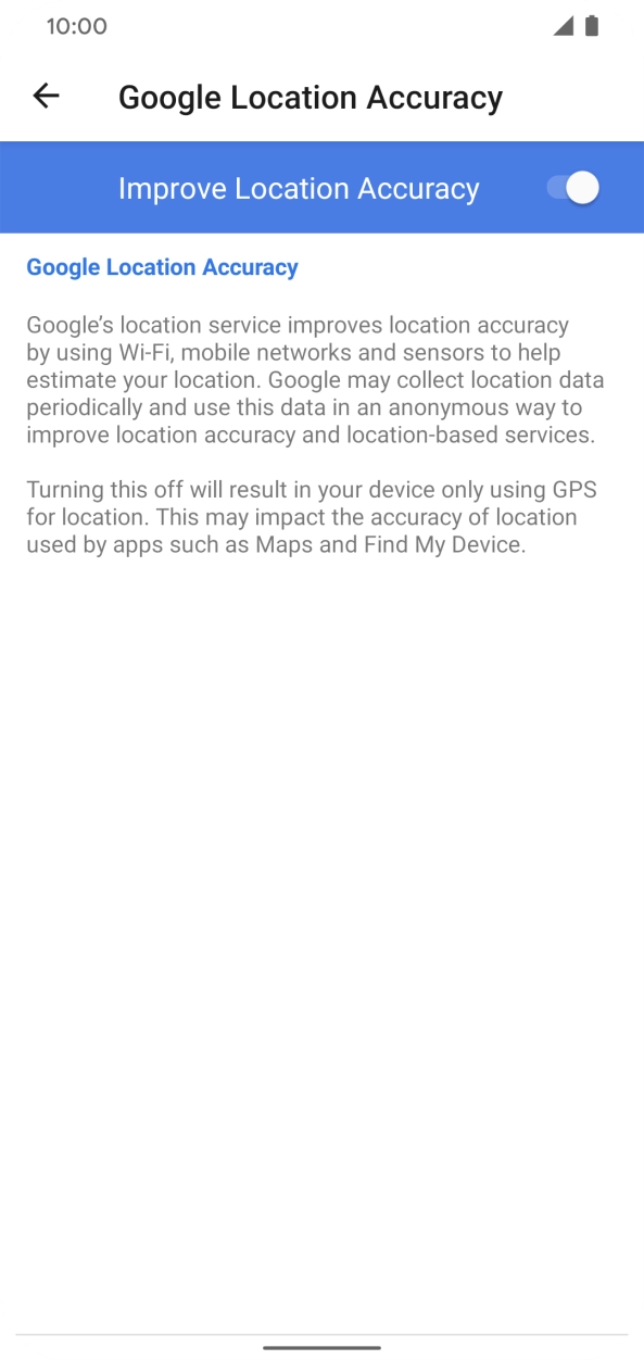 If you press the indicator next to 