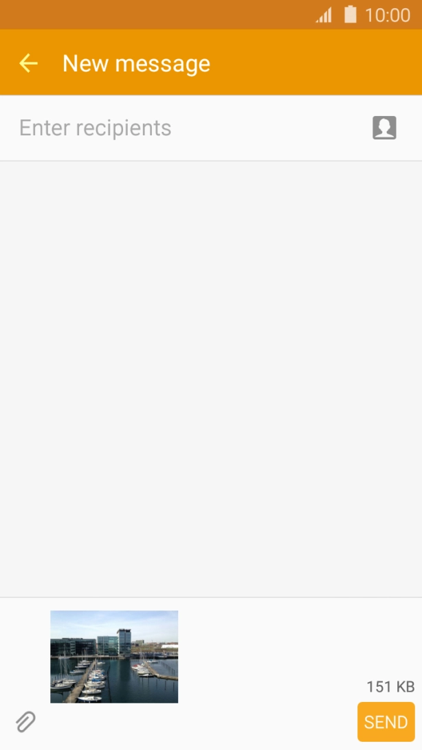 Press Enter recipients and key in the first letters of the recipient's name.