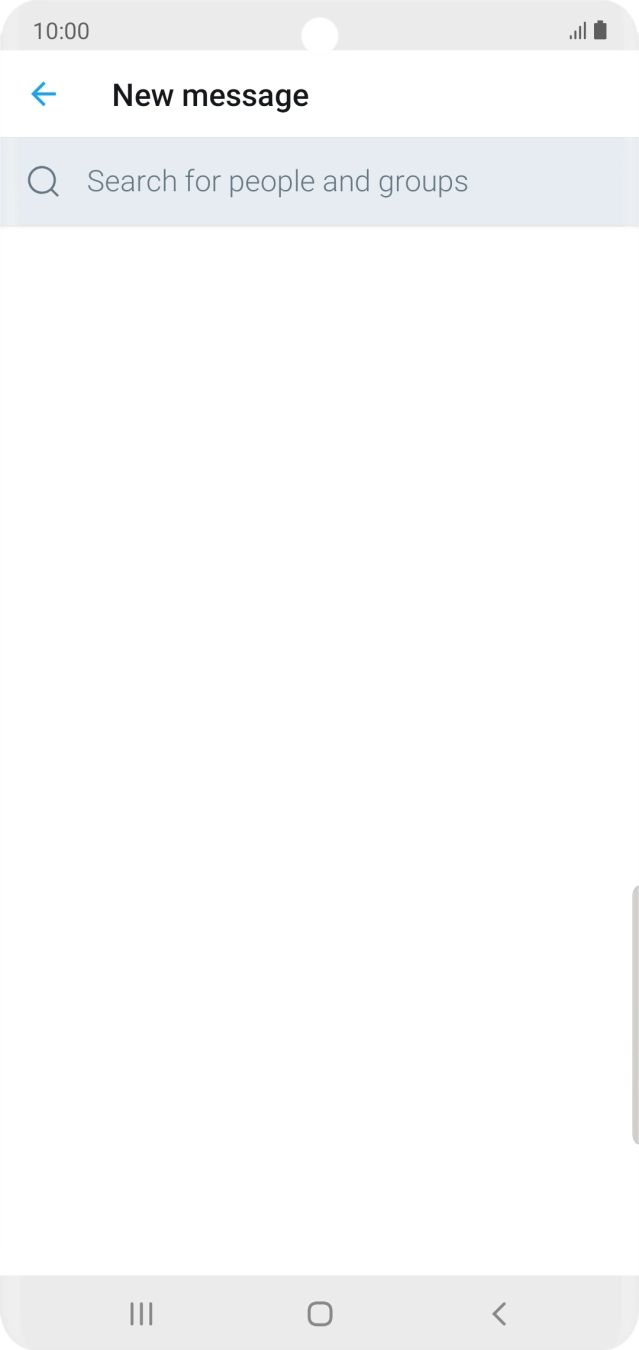 Press the search field.