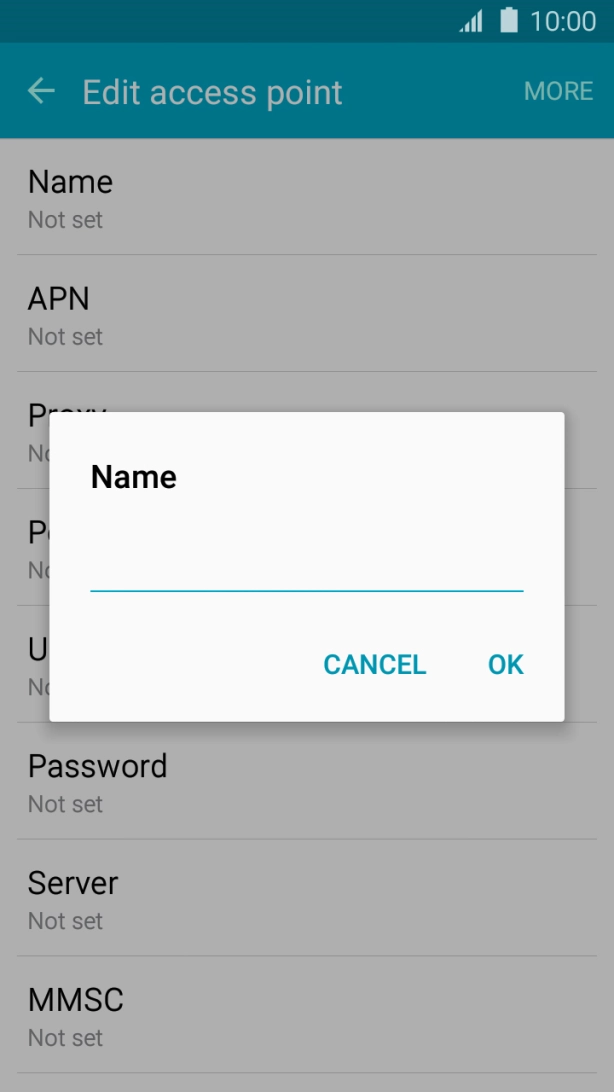 Key in Telstra MMS and press OK.