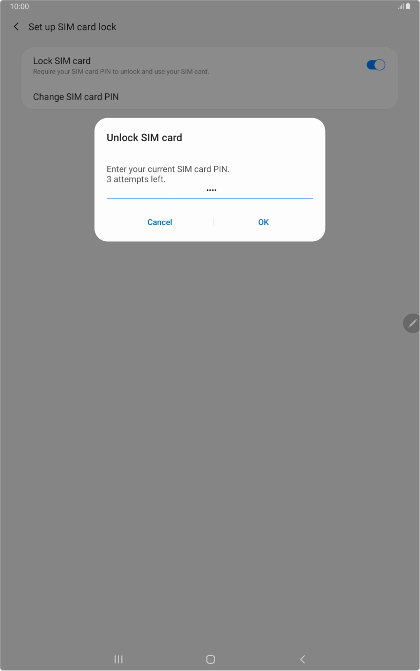 Key in your PIN and press OK.