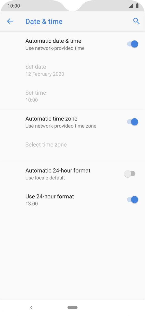 Press the Home key to return to the home screen.