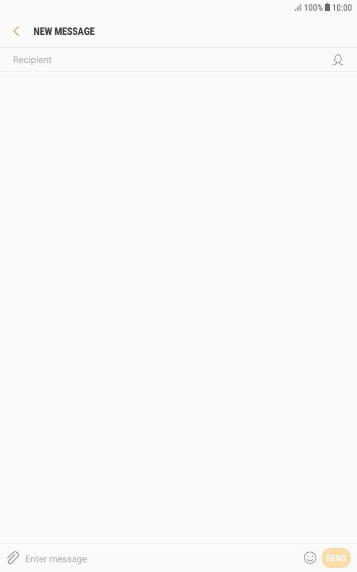 Press Recipient and key in the first letters of the recipient's name.