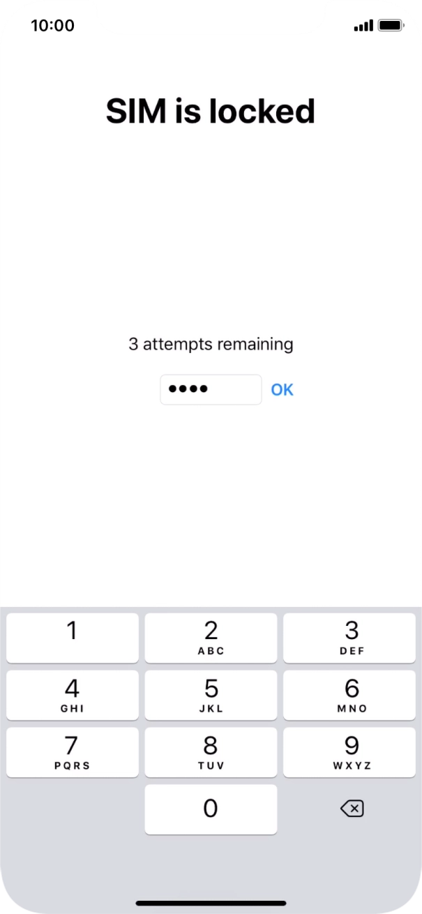 If your SIM is locked, key in your PIN and press OK. If your SIM is locked, key in your PIN and press OK.
