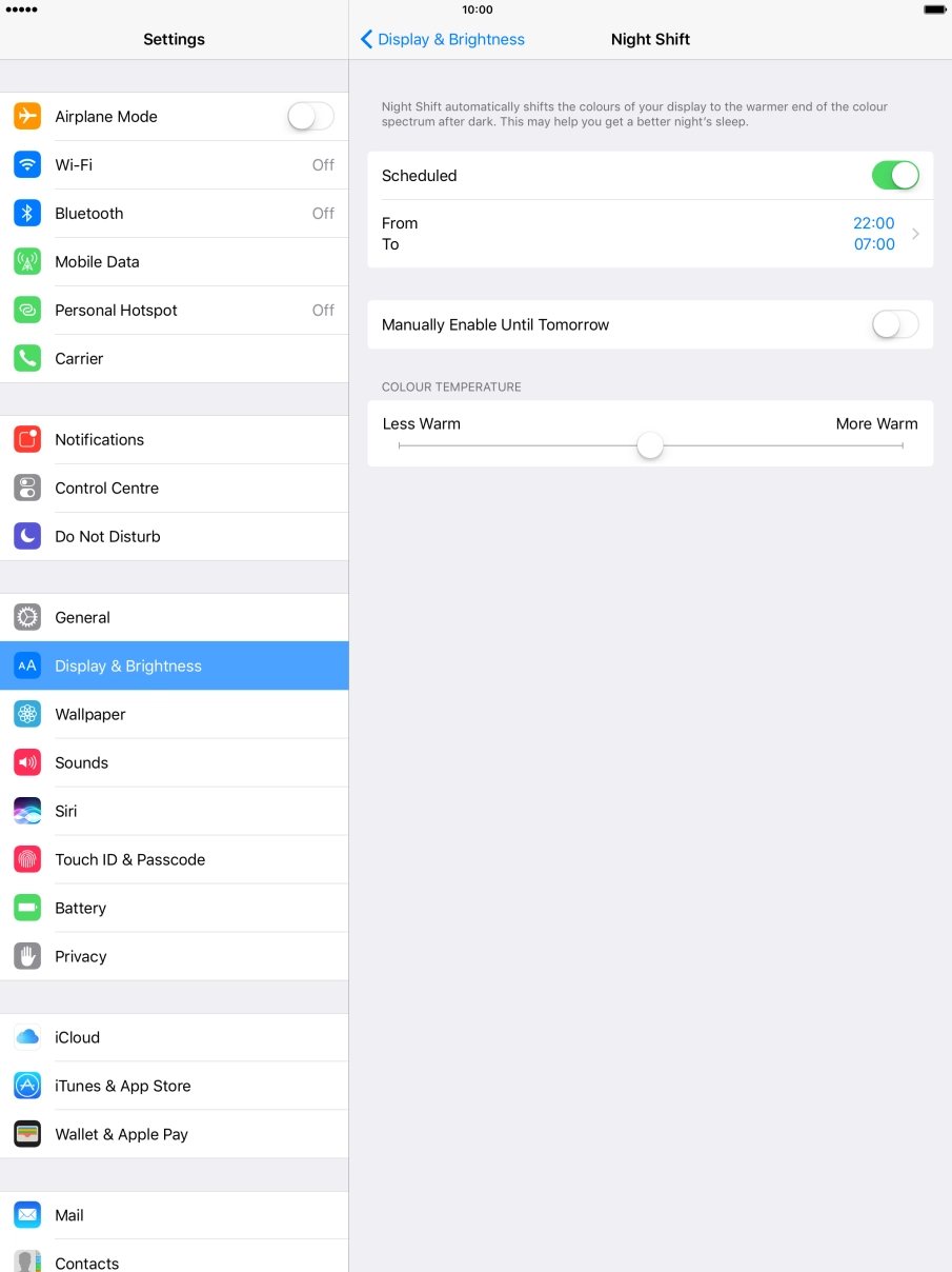 Press the indicator next to Press the indicator next to