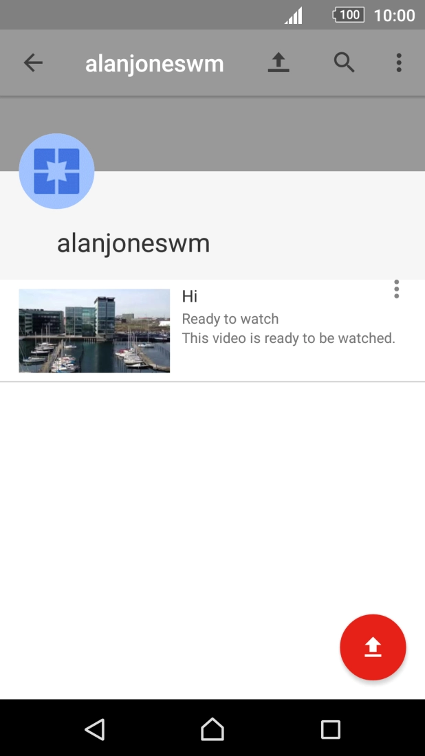 Press the search icon.