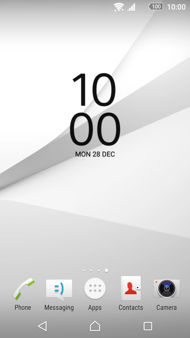 The Wi-Fi icon shows that your phone is connected to a Wi-Fi network.
