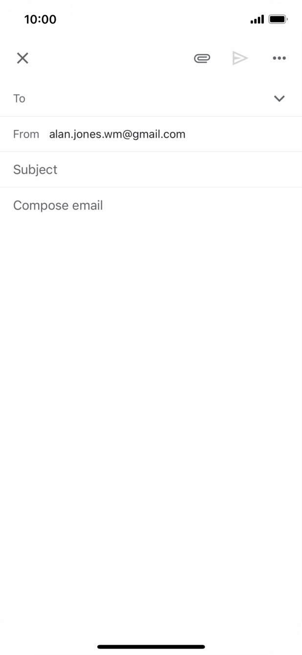 Press To and key in the first letters of the recipient's name.