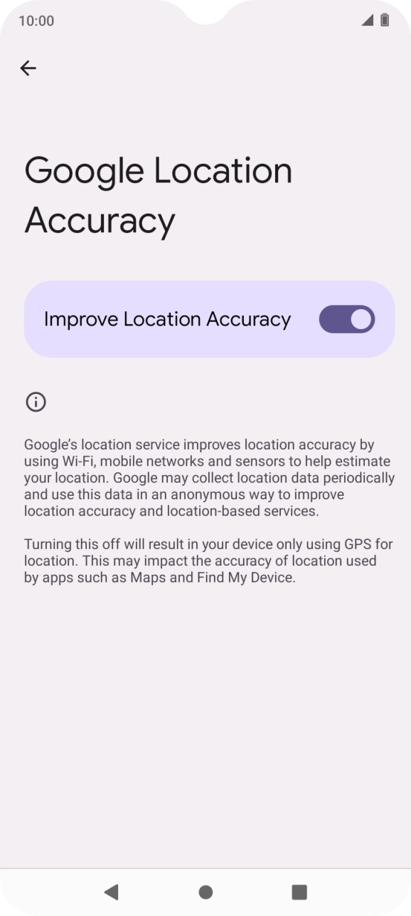 If you press the indicator next to 