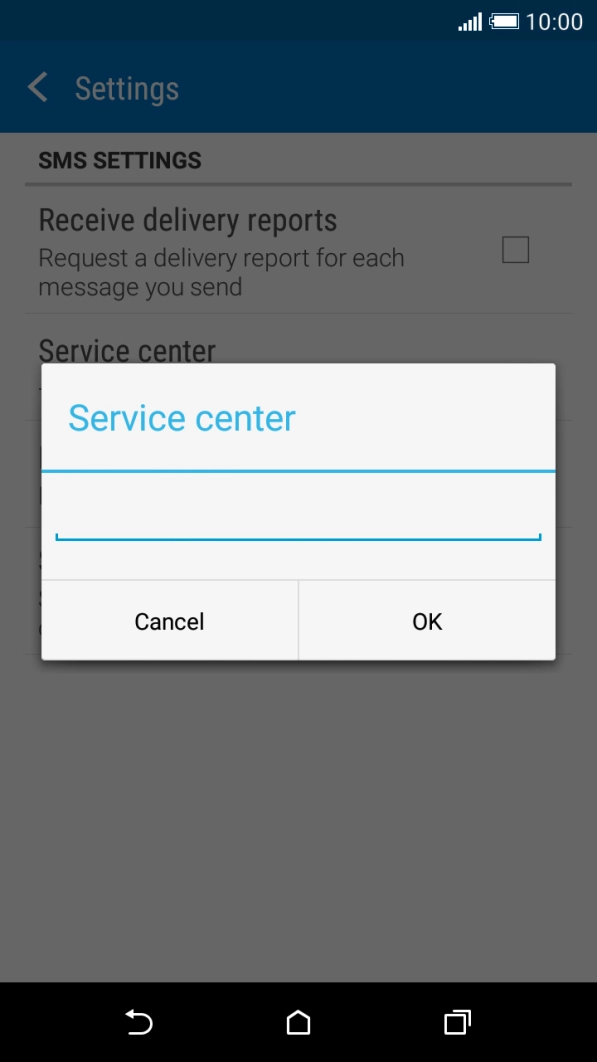 Key in +61418706700 and press OK.