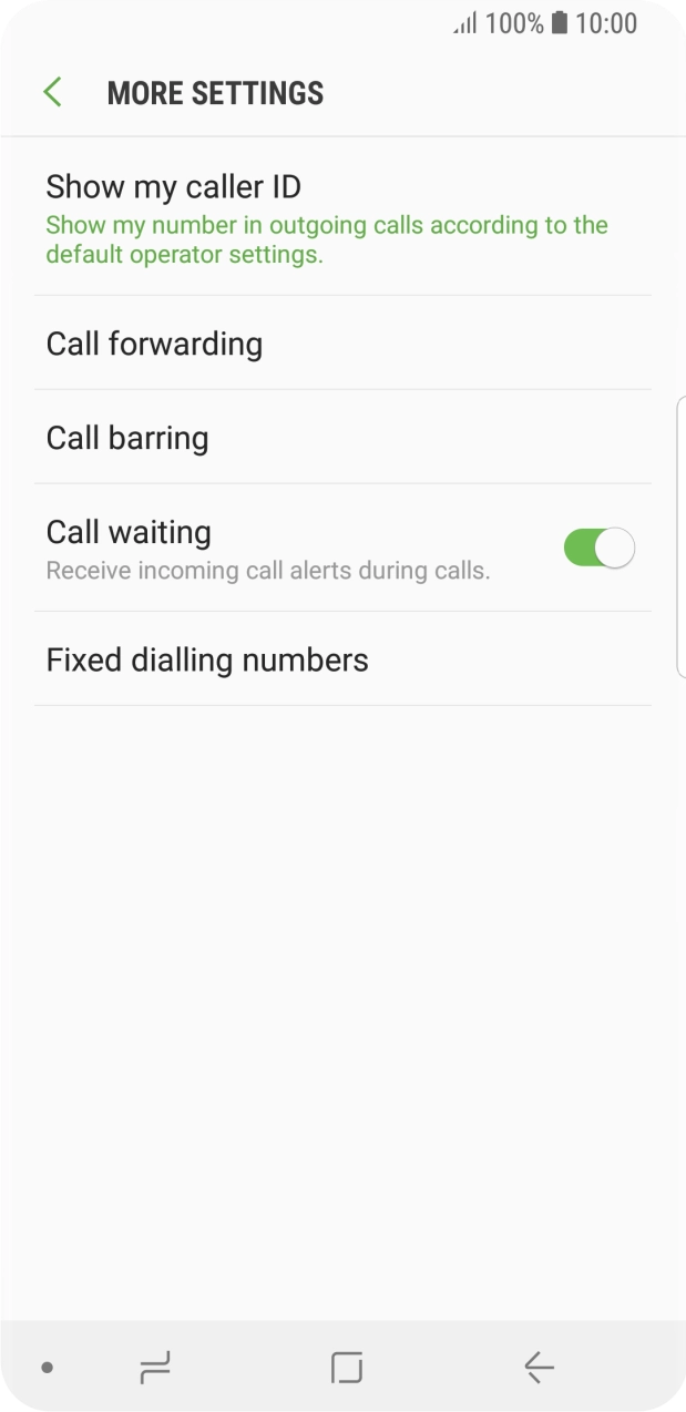 Press Show my caller ID.