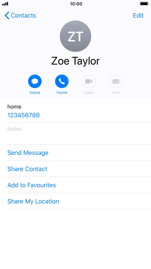 Press the Home key to return to the home screen.