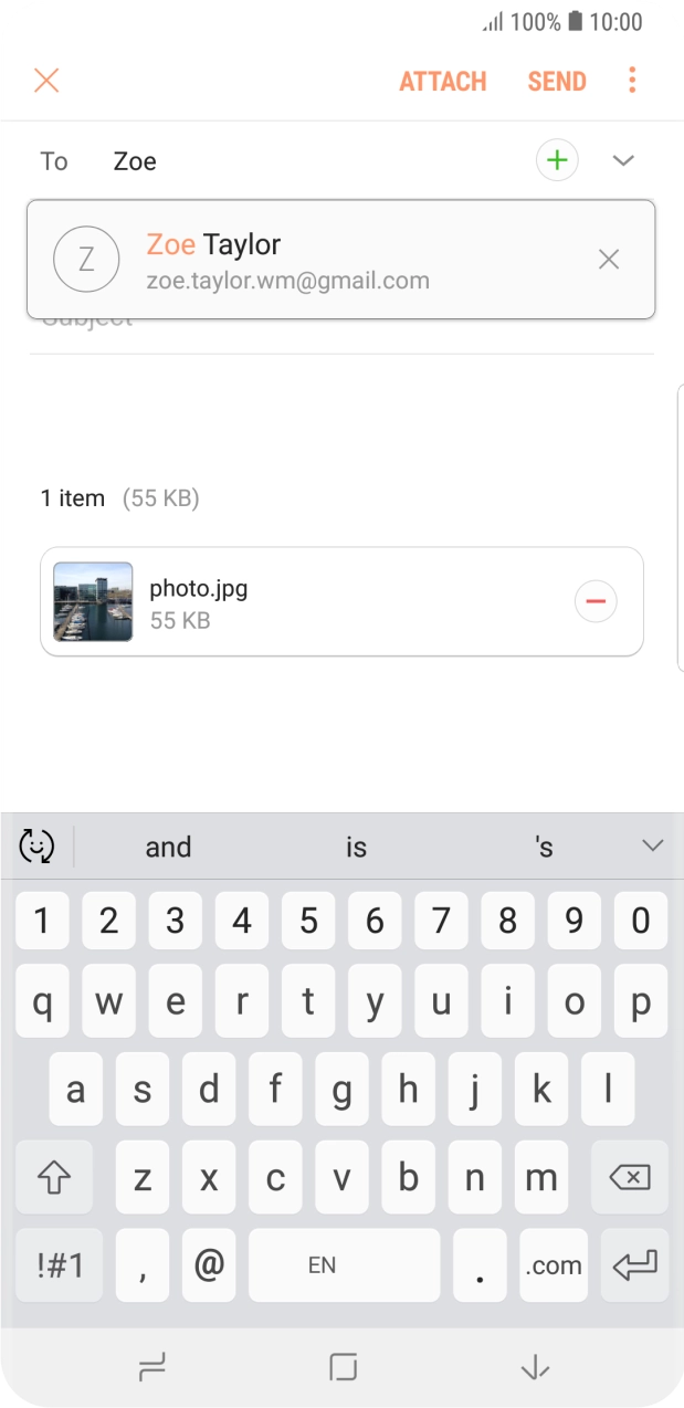 Press the required contact.
