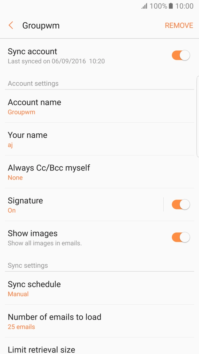 Press Your name and key in your name.