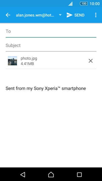 Press To and key in the first letters of the recipient's name.