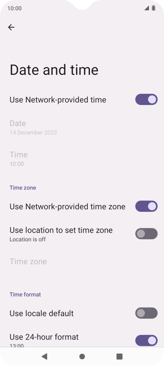 Press the Home key to return to the home screen.