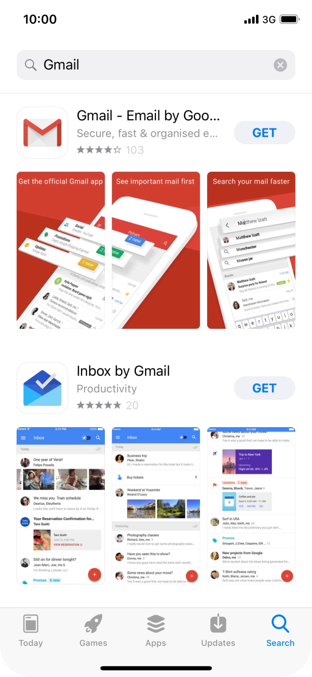 Press Gmail. Press Gmail.