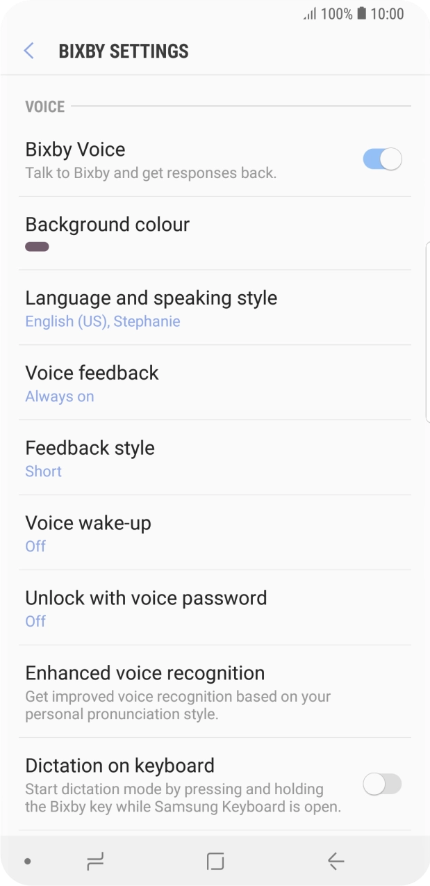Press the Home key to return to the home screen.