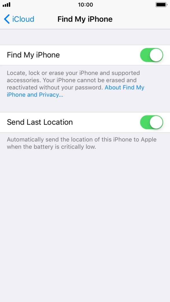 Press the Home key to return to the home screen.